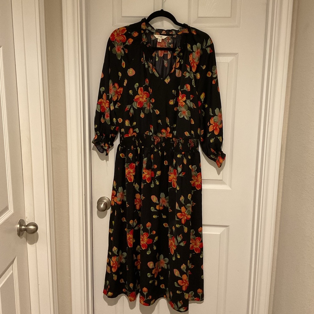 Brand New Terra & Sky Floral Silky Dress
